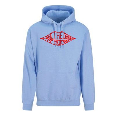 Save The Drama For Your Mama Lips Funny Unisex Surf Hoodie