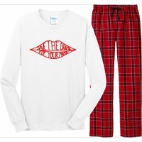 Save The Drama For Your Mama Lips Funny Long Sleeve Pajama Set