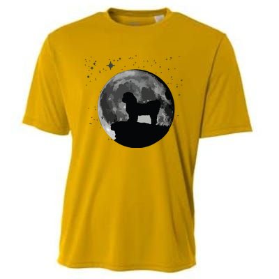 Shih Tzu Dog Moon Cooling Performance Crew T-Shirt