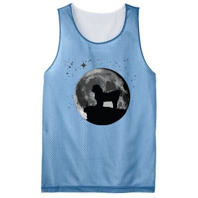 Shih Tzu Dog Moon Mesh Reversible Basketball Jersey Tank