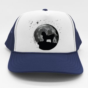 Shih Tzu Dog Moon Trucker Hat