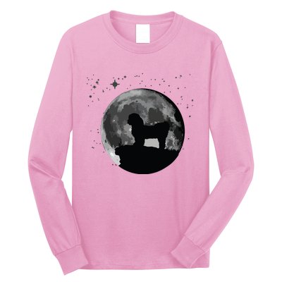 Shih Tzu Dog Moon Long Sleeve Shirt