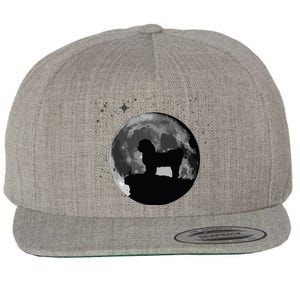 Shih Tzu Dog Moon Wool Snapback Cap