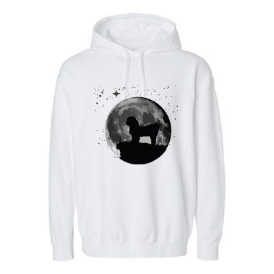 Shih Tzu Dog Moon Garment-Dyed Fleece Hoodie