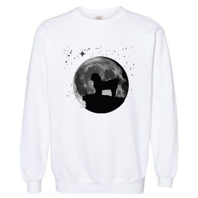 Shih Tzu Dog Moon Garment-Dyed Sweatshirt