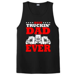 Semi Truck Driver Trucker Dad Best Ever Funny Christmas Gift Cool Gift PosiCharge Competitor Tank