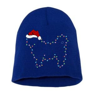 Shih Tzu Dog Xmas Lighting Santa Hat Shih Tzu Christmas Gift Short Acrylic Beanie