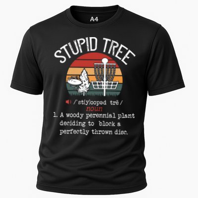 Stupid Tree Disc Golf Funny Gift Frisbee Vintage Performance Shirt