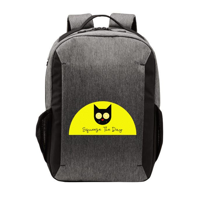 Squeeze The Day Cat Lemon Shades Graphic Vector Backpack