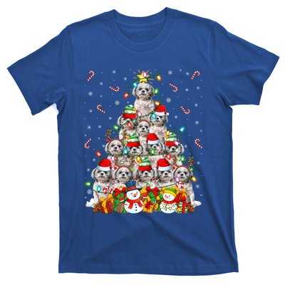 Shih Tzu Dog Xmas Lighting Tree Santa Shih Tzu Christmas Funny Gift T-Shirt