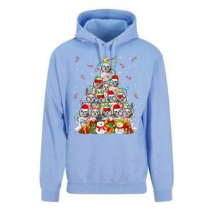 Shih Tzu Dog Xmas Lighting Tree Santa Shih Tzu Christmas Funny Gift Unisex Surf Hoodie