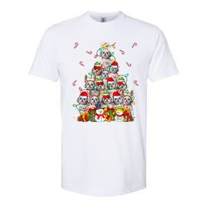 Shih Tzu Dog Xmas Lighting Tree Santa Shih Tzu Christmas Funny Gift Softstyle CVC T-Shirt