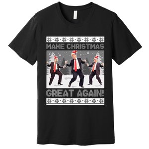 Santa Trump Dance Make Christmas Great Again Ugly Sweater Premium T-Shirt