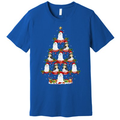 Shih Tzu Dog Xmas Tree Lighting Shih Tzu Christmas Tree Cool Gift Premium T-Shirt