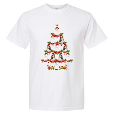 Shih Tzu Dog Xmas Tree Lighting Shih Tzu Christmas Tree Cool Gift Garment-Dyed Heavyweight T-Shirt