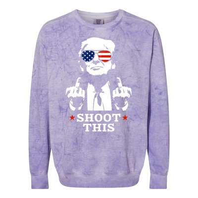 Shoot This Donald Trump You Missed Colorblast Crewneck Sweatshirt