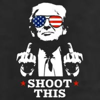 Shoot This Donald Trump You Missed 7 Panel Mesh Trucker Snapback Hat