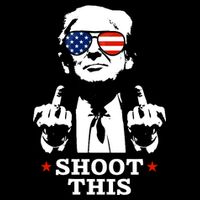 Shoot This Donald Trump You Missed Drawstring Bag