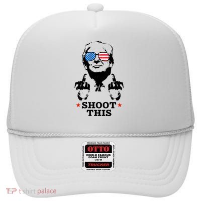 Shoot This Donald Trump You Missed High Crown Mesh Back Trucker Hat