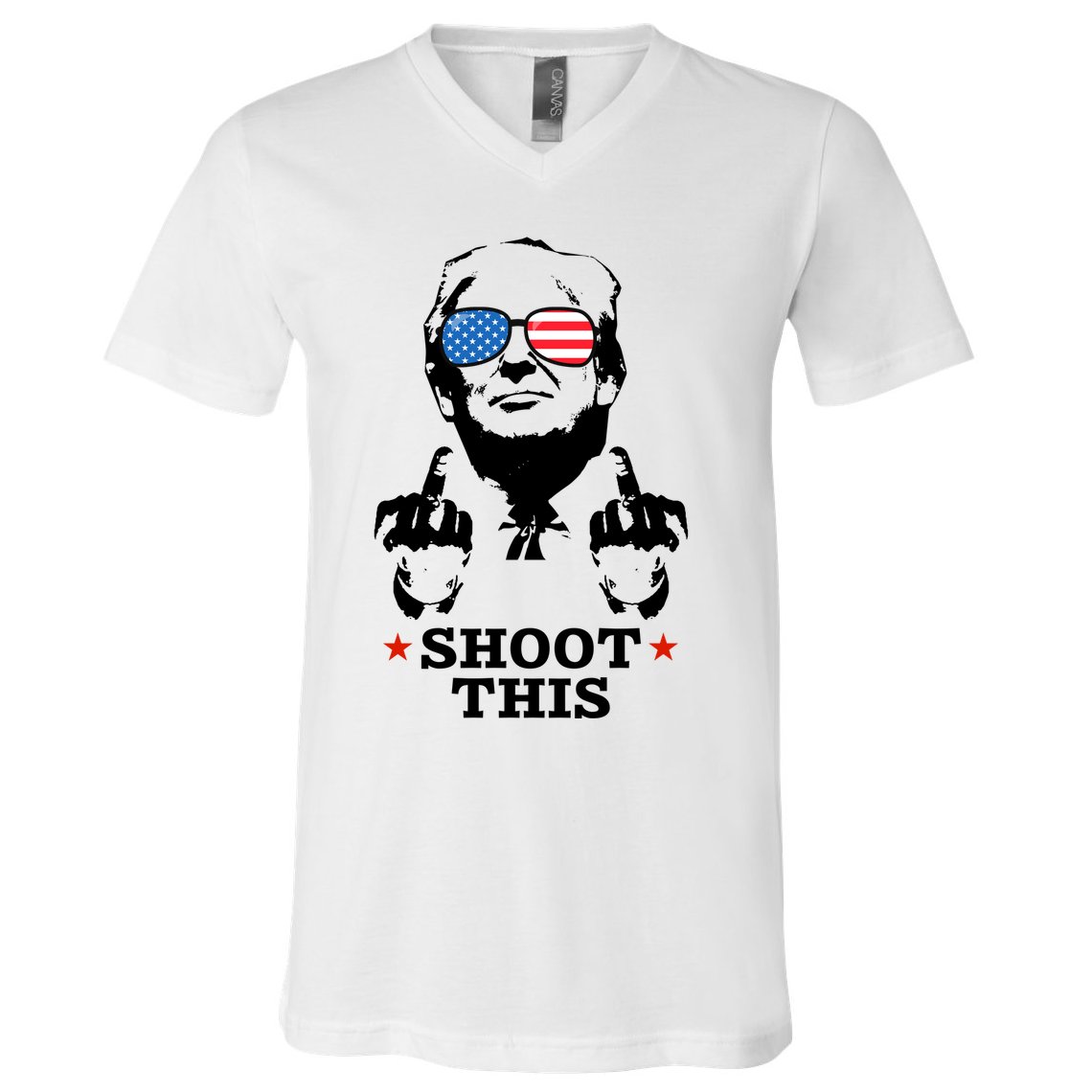 Shoot This Donald Trump You Missed V-Neck T-Shirt