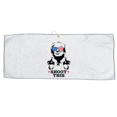 Shoot This Donald Trump You Missed Large Microfiber Waffle Golf Towel