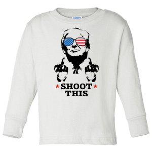 Shoot This Donald Trump You Missed Toddler Long Sleeve Shirt