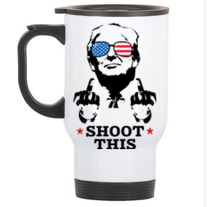 Shoot This Donald Trump You Missed Stainless Steel Travel Mug