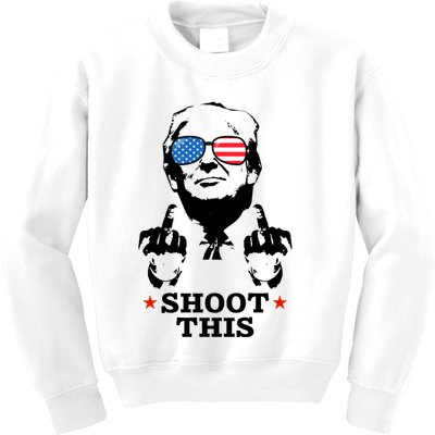 Shoot This Donald Trump You Missed Kids Sweatshirt