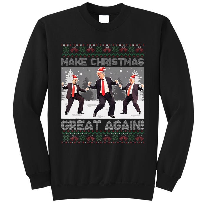 Santa Trump Dance Make Christmas Great Again Ugly Sweater Sweatshirt