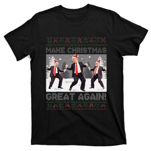 Santa Trump Dance Make Christmas Great Again Ugly Sweater T-Shirt