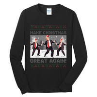 Santa Trump Dance Make Christmas Great Again Ugly Sweater Tall Long Sleeve T-Shirt