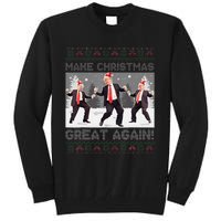 Santa Trump Dance Make Christmas Great Again Ugly Sweater Tall Sweatshirt