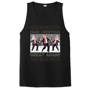 Santa Trump Dance Make Christmas Great Again Ugly Sweater PosiCharge Competitor Tank