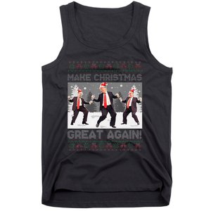 Santa Trump Dance Make Christmas Great Again Ugly Sweater Tank Top