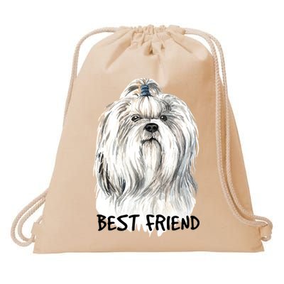 Shih Tzu Dog Drawstring Bag