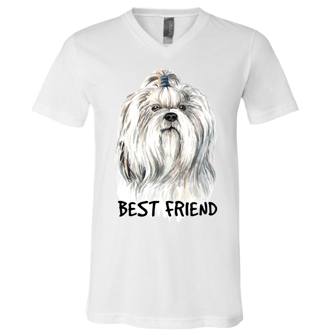 Shih Tzu Dog V-Neck T-Shirt
