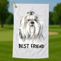 Shih Tzu Dog Golf Towel