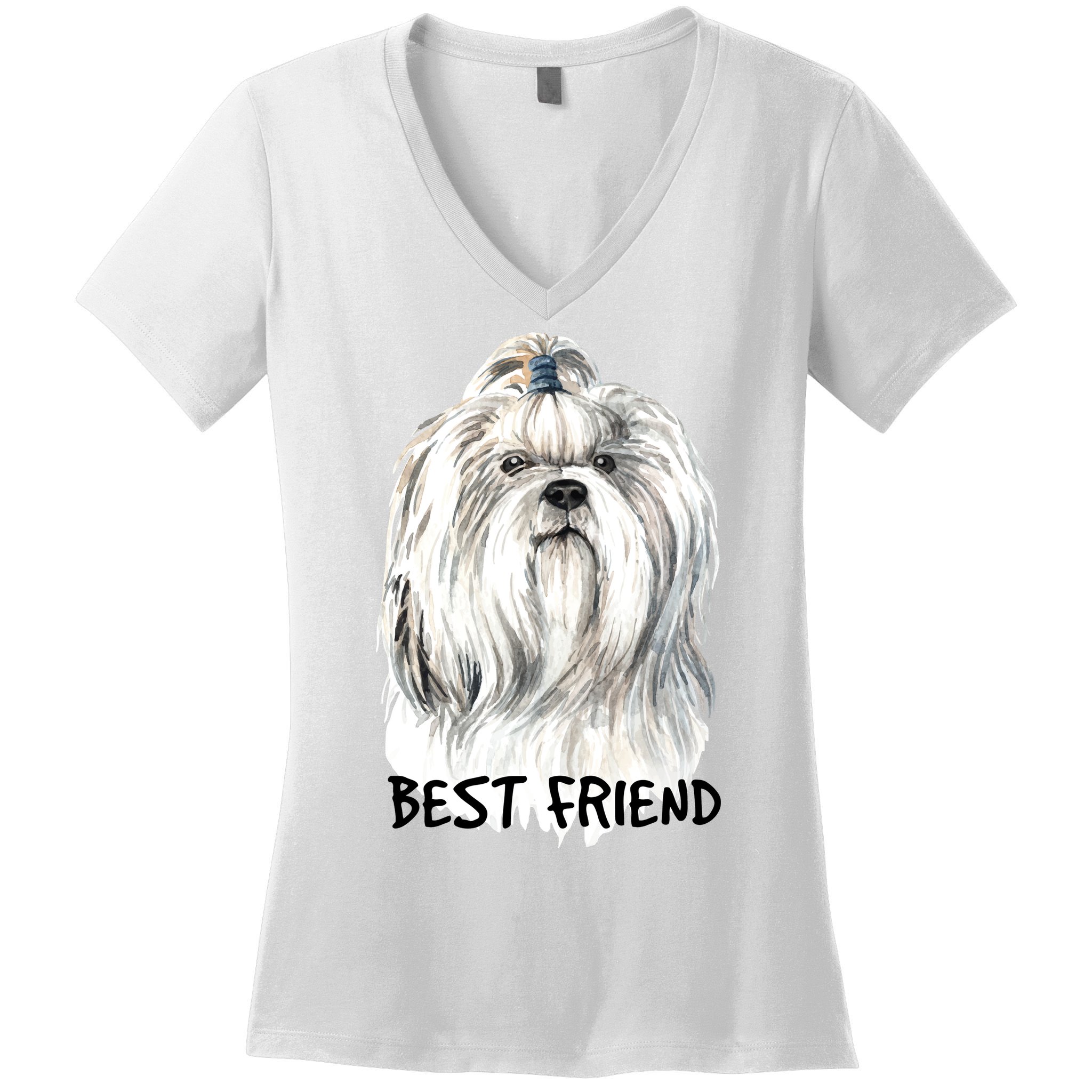 Shih Tzu Dog Women's V-Neck T-Shirt