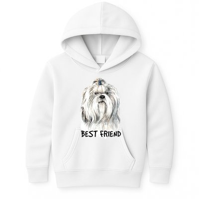 Shih Tzu Dog Kids Hoodie