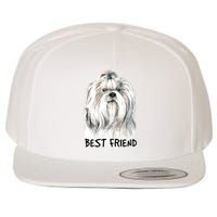 Shih Tzu Dog Wool Snapback Cap