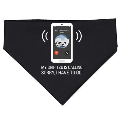 Shih Tzu Dog Long Sleeve Funny USA-Made Doggie Bandana