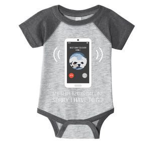 Shih Tzu Dog Long Sleeve Funny Infant Baby Jersey Bodysuit