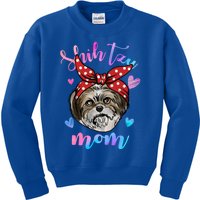 Shih Tzu Dog Lover Funny Cute Mom Mama Mother Gift Kids Sweatshirt