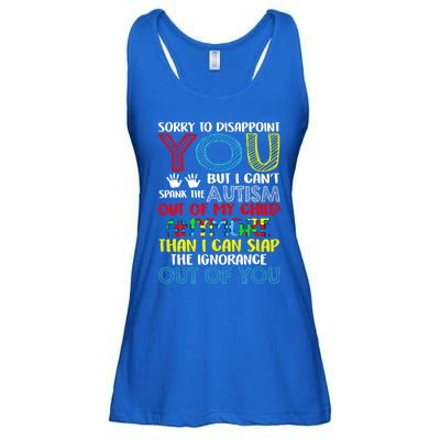 Sorry To Disappoint You I CanT Spank Autism Out Of My Gift Ladies Essential Flowy Tank