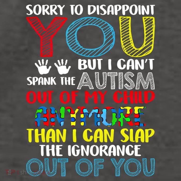 Sorry To Disappoint You I CanT Spank Autism Out Of My Gift Vector Backpack