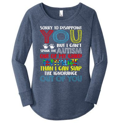 Sorry To Disappoint You I CanT Spank Autism Out Of My Gift Women's Perfect Tri Tunic Long Sleeve Shirt