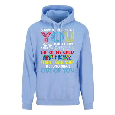 Sorry To Disappoint You I CanT Spank Autism Out Of My Gift Unisex Surf Hoodie