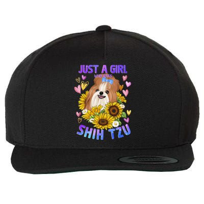 Shih Tzu Dog Lover Funny Cute Puppy Gift Wool Snapback Cap