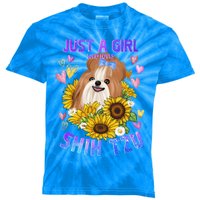 Shih Tzu Dog Lover Funny Cute Puppy Gift Kids Tie-Dye T-Shirt