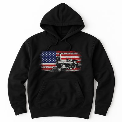Steam Train Driver Trainspotting Locomotive Hoodie